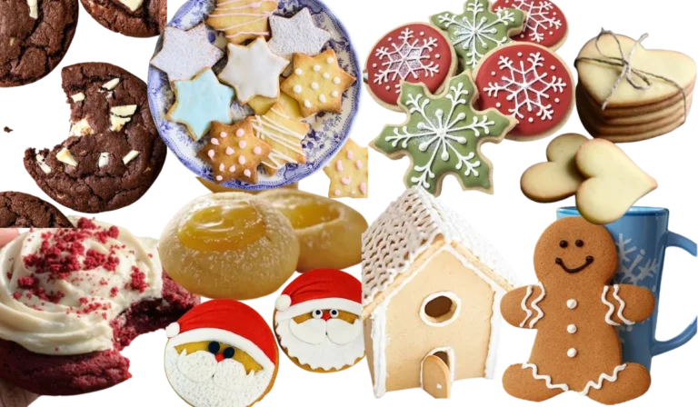 mockup galletas navideñas